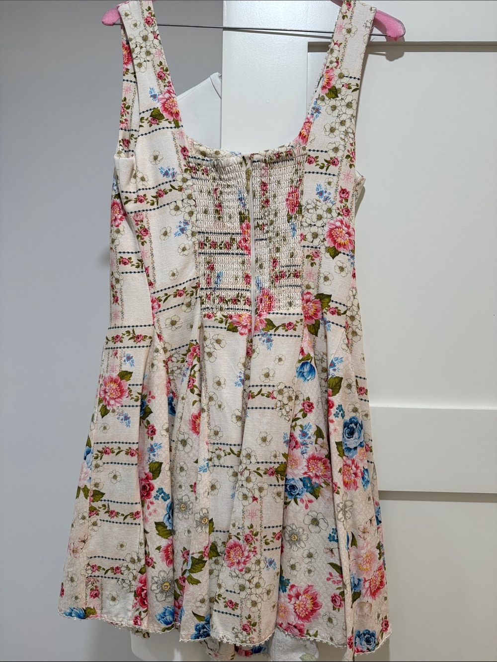 Agua Bendita Kristen Meraki Dress in Multicolor in White - Picture 3 of 4
